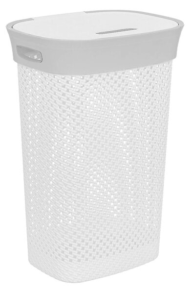 Koš na prádlo HAMPER, 60 l, bílý