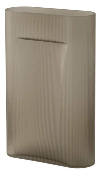 Muuto Váza Ridge H48, taupe frosted glass