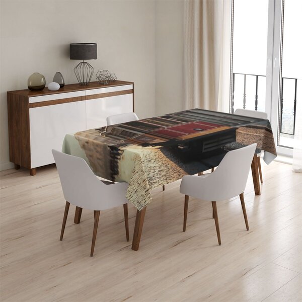 Sablio Ubrus Historická červená tramvaj - 90x90 cm