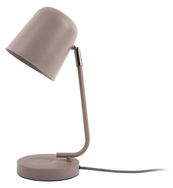 Kovová stolní lampa ENCANTAR, výška 38,5 cm, šedá