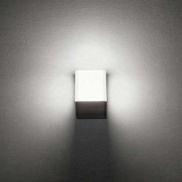 Smarter LED venkovní nástěnná lampa Tok, v.11,7cm, IP44 Barva: Rezavě hnědá