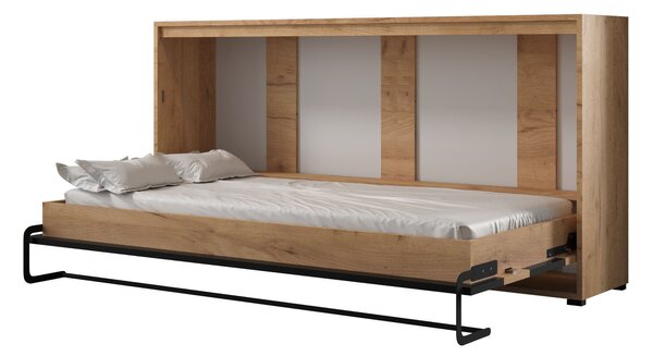 Sklapovací postel 160 Cassie (craft zlatý + černá matná) (horizontální). 1042165