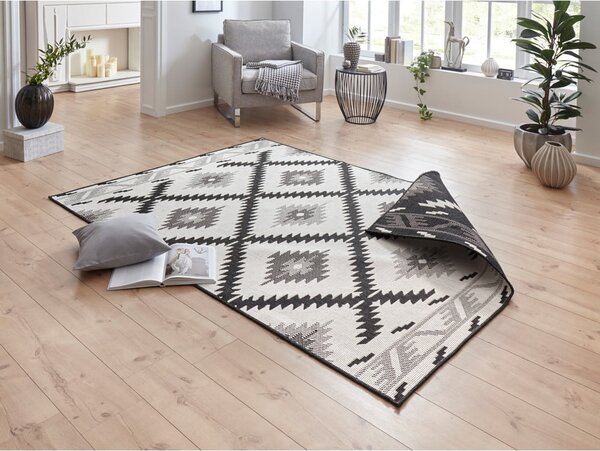 Černo-krémový venkovní koberec NORTHRUGS Malibu, 290 x 200 cm