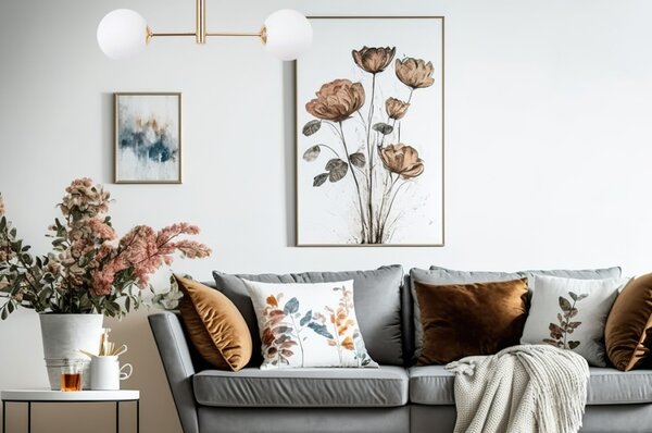 Light for home - Elegantní Stropní Svítidlo se Zlatým Provedením a Bílými Foukanými Stínidly "VICENZA", 2x40W, E14, Zlatá