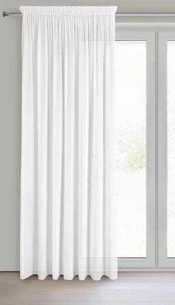 ZÁCLONA NA PÁSCE DEBRA 140X270 CM BÍLÁ