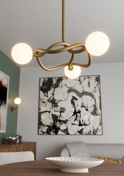 Redo Designové závěsné svítidlo CONFUSIO, ø76cm Barva: Černá