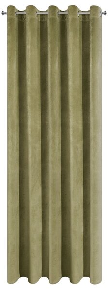 ZATEMŇOVACÍ ZÁVĚS NA KROUŽCÍCH VILLA 140X250 CM OLIVOVÁ