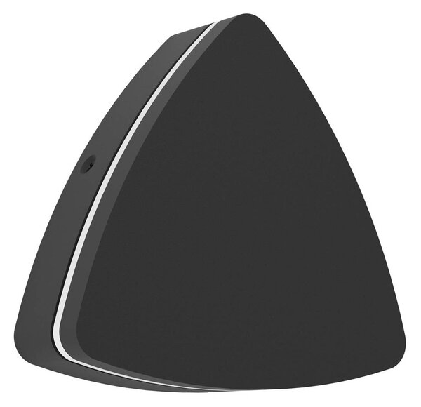 EGLO Venkovní nástěnné svítidlo Pedersano, černá, šířka 14 cm, trojúhelníková, Černá, Hliník, Moderní