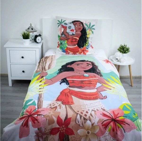 Jerry Fabrics Povlečení Vaiana Tropicool 140x200, 70x90 cm