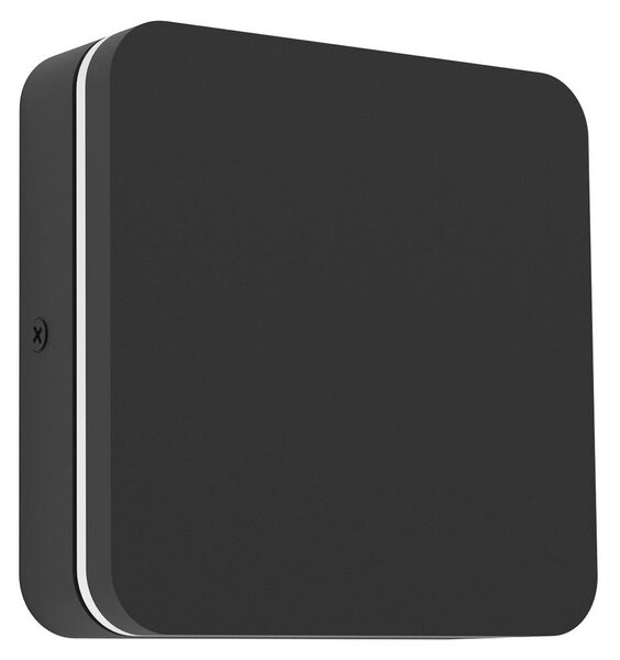 EGLO Venkovní nástěnné svítidlo Pedersano, černá, délka 14 cm, kov, Černá, Hliník, Moderní
