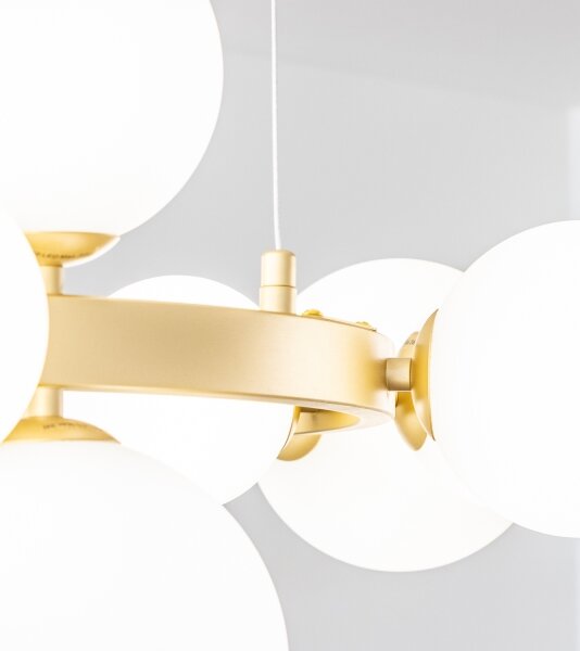 Brilagi - LED Lustr na lanku MILLA 15xG9/3W/230V zlatá/bílá
