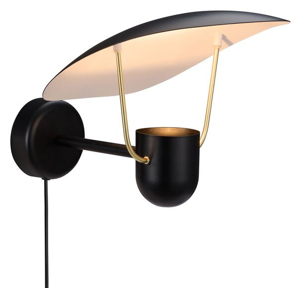 Nástěnná Svítidla DFTP by Nordlux, Fabiola, Černá, Chodba, Kov, Design