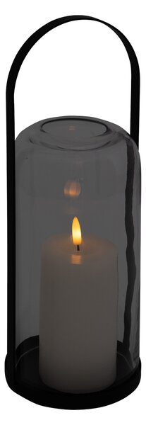 Lucerna LED JAKO sklo a kov, 35 cm