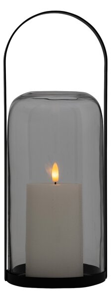 Lucerna LED JAKO sklo a kov, 35 cm