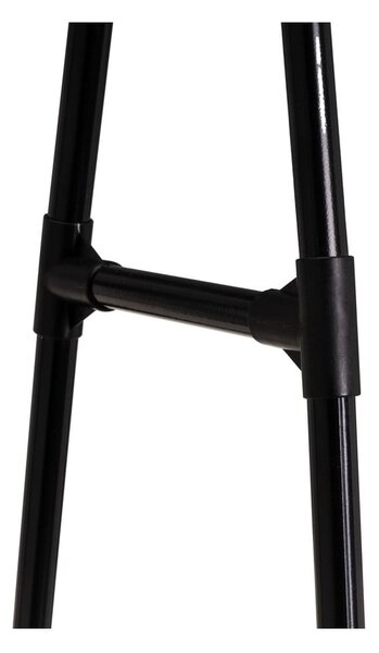 Černý kovový pojízdný stojan na oblečení 84x43x156 cm – Casa Selección