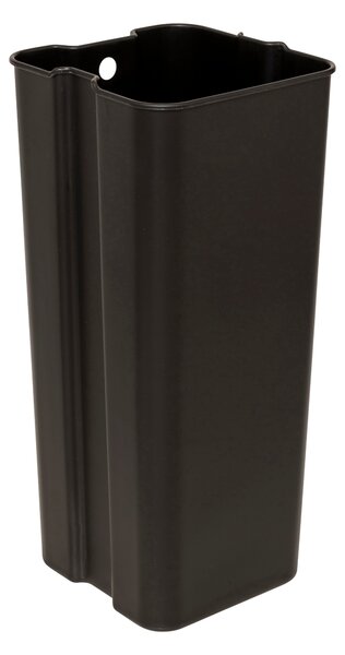 Odpadkový koš s pedálem DELTA, kovový, 30 l, černý