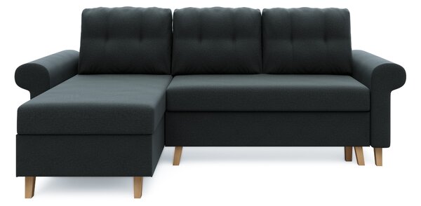 Rohová sedací souprava Ostrol (grafit) (L). Akce -21%