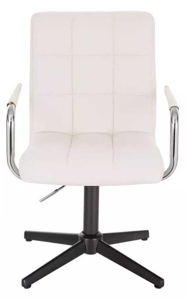 LuxuryForm DESIGN Židle VERONA na černém kříži - bílá