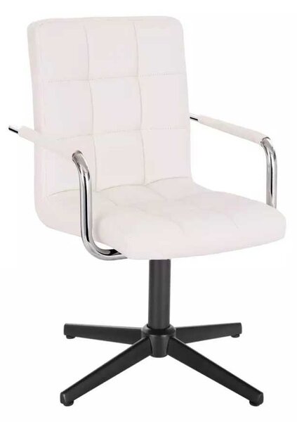 LuxuryForm DESIGN Židle VERONA na černém kříži - bílá