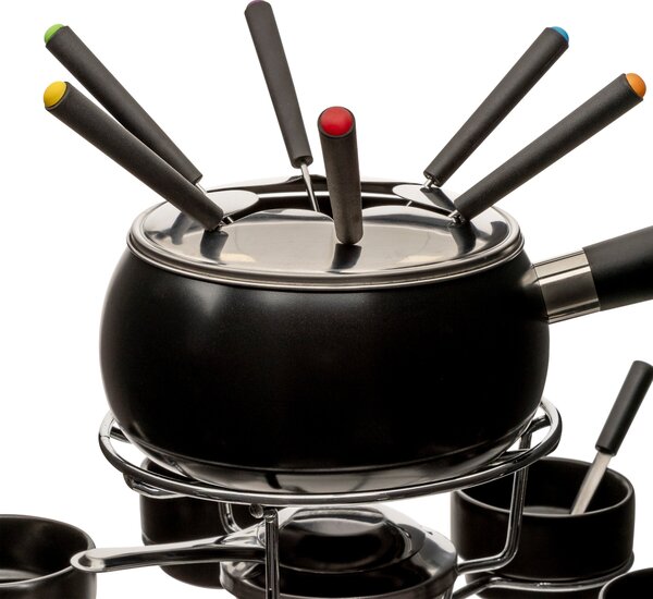 Otočná sada na fondue pro 6 osob, keramická