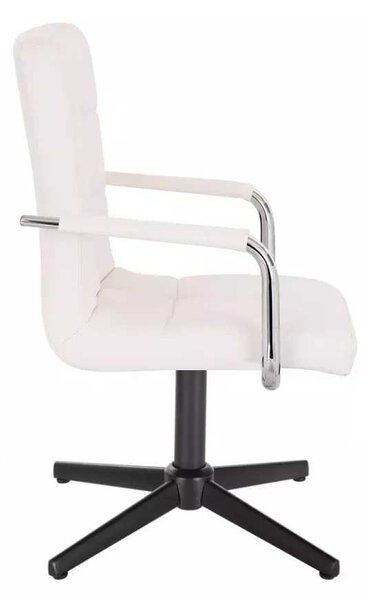 LuxuryForm DESIGN Židle VERONA na černém kříži - bílá