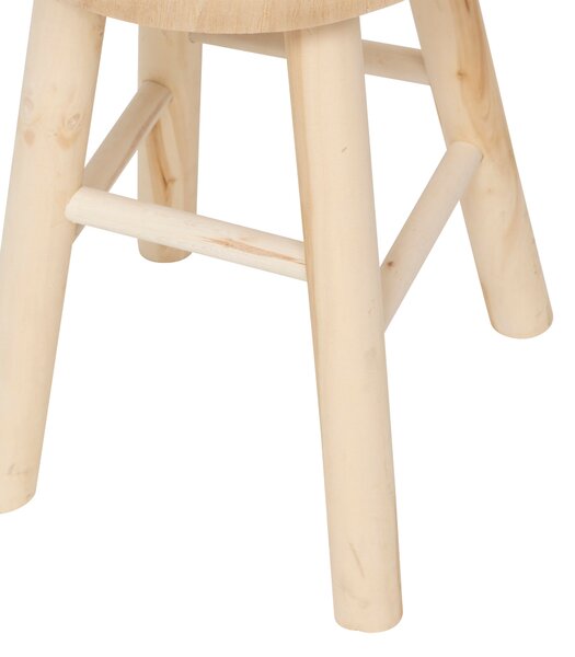 Dřevěná stolička NYAR, Ø 28 cm