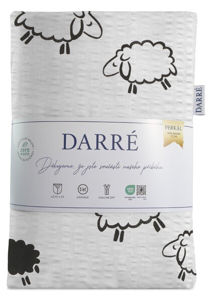 DARRÉ Bavlněné povlečení Ariete bílé Velikost: 140 x 200 + 70 x 90