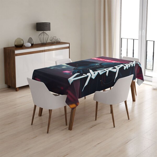 Sablio Ubrus Cyberpunk 2077 Pohled do města - 90x90 cm