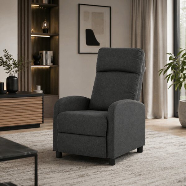 Polohovací křeslo šedé TV-W3397 GREY2