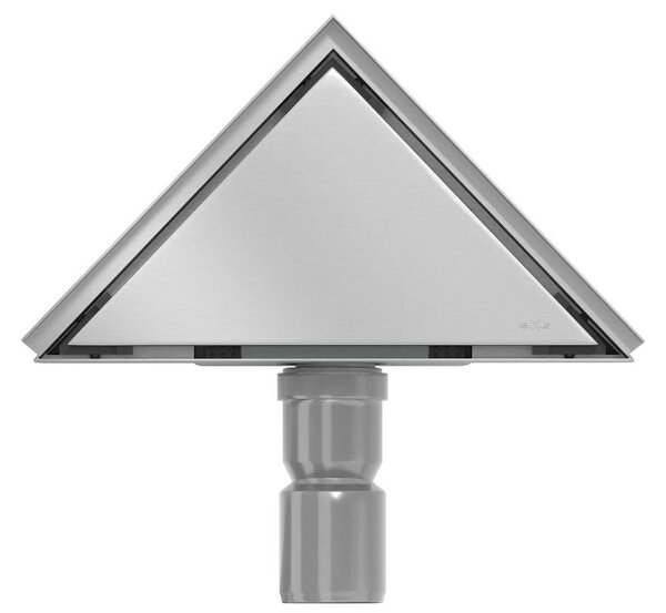Trojúhelníkový rohový sprchový žlab MEXEN FLAT 2v1 - 20 cm, 1010320