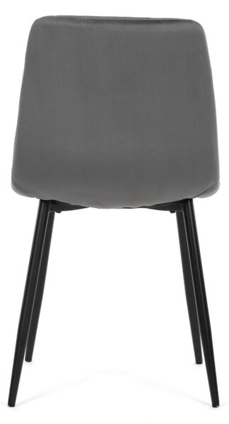 Jídelní židle sametová, šedá CT-V5081 GREY4