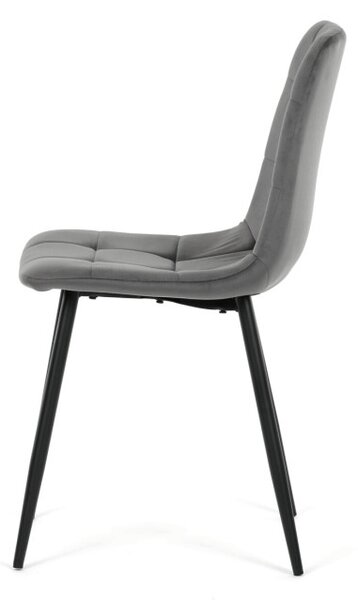 Jídelní židle sametová, šedá CT-V5081 GREY4
