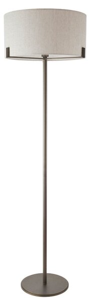 Endon 72634 - Stojací lampa HAYFIELD 1xE27/40W/230V hnědá/šedá