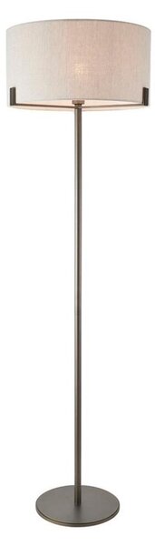 Endon 72634 - Stojací lampa HAYFIELD 1xE27/40W/230V hnědá/šedá