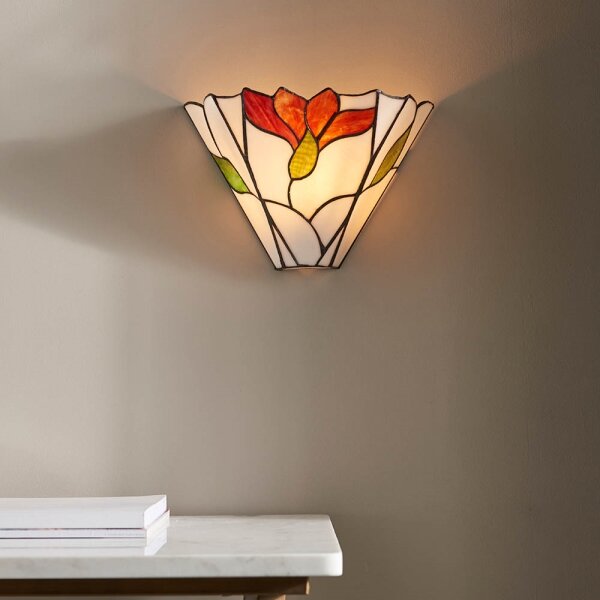 Endon 63964 - Nástěnné svítidlo Tiffany BOTANICA 1xE14/40W/230V