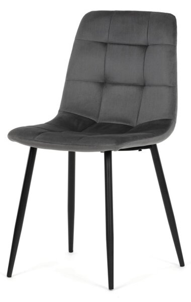 Jídelní židle sametová, šedá CT-V5081 GREY4