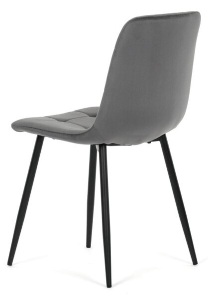 Jídelní židle sametová, šedá CT-V5081 GREY4
