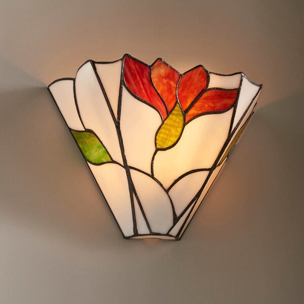 Endon 63964 - Nástěnné svítidlo Tiffany BOTANICA 1xE14/40W/230V