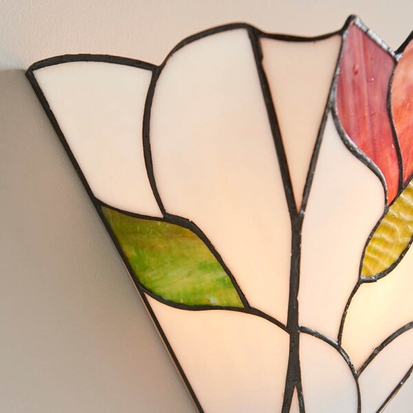 Endon 63964 - Nástěnné svítidlo Tiffany BOTANICA 1xE14/40W/230V