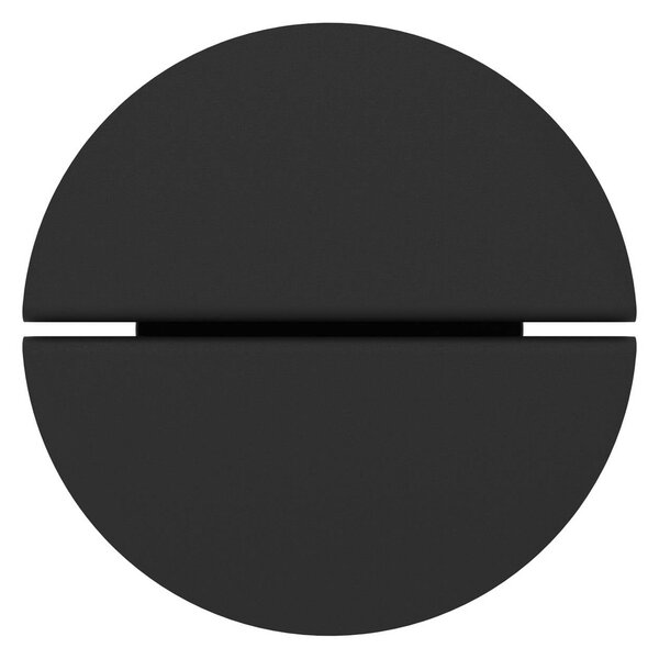 EGLO Venkovní nástěnné svítidlo Vascella, černá, Ø 18 cm, kov, Černá, Nerezová ocel, Moderní