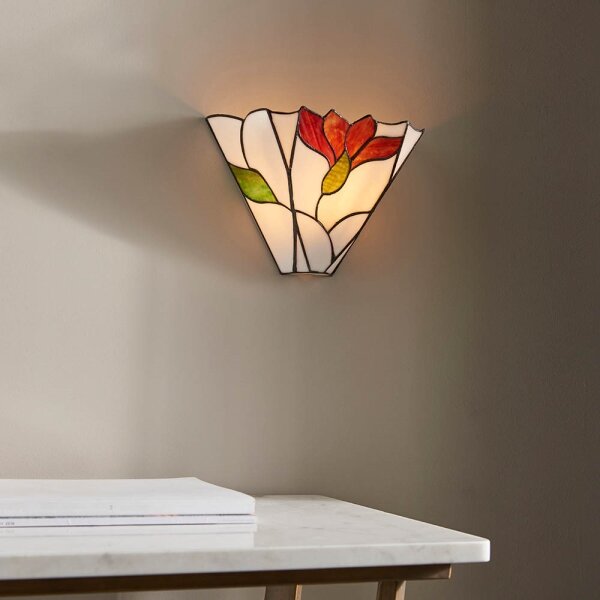 Endon 63964 - Nástěnné svítidlo Tiffany BOTANICA 1xE14/40W/230V