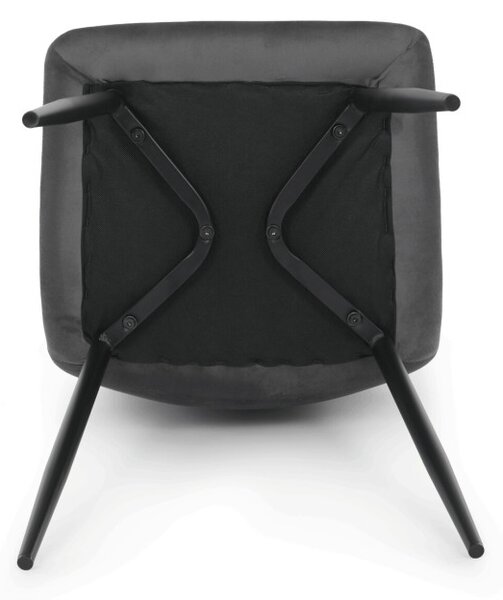 Jídelní židle sametová, šedá CT-V5081 GREY4