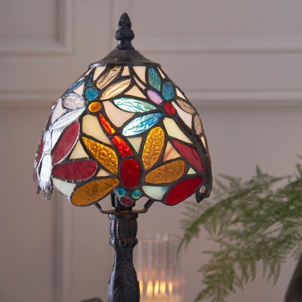Endon 64246 - Stolní lampa Tiffany LORETTE 1xE14/40W/230V pr. 15 cm