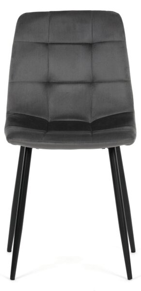 Jídelní židle sametová, šedá CT-V5081 GREY4
