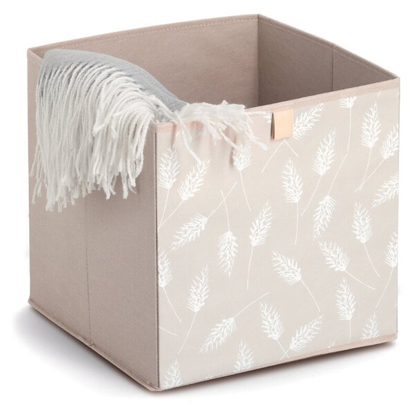 Úložný box NATURE BOX, 32 × 32 × 32 cm, béžový