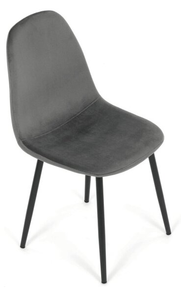 Jídelní židle sametová, šedá CT-V2971 GREY4