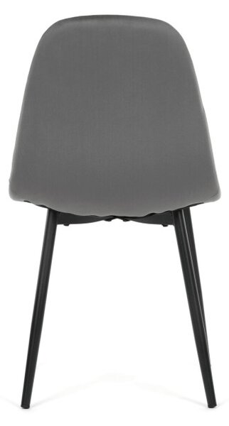 Jídelní židle sametová, šedá CT-V2971 GREY4