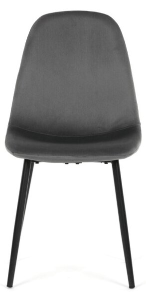 Jídelní židle sametová, šedá CT-V2971 GREY4