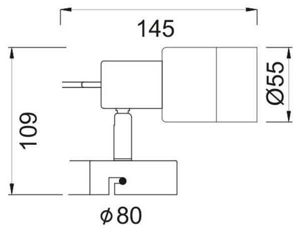 ACA Lighting Spot nástěnné svítidlo MC6561
