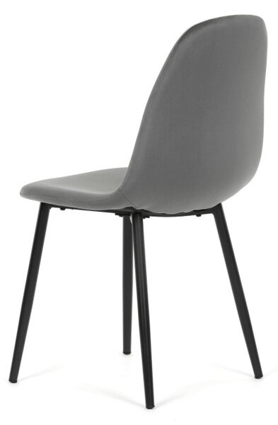 Jídelní židle sametová, šedá CT-V2971 GREY4